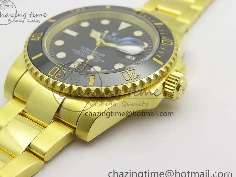 0208 Submariner TW Best Edition 116618LN Black Full YG Wrapped A SmartChoice 3565